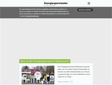 Tablet Screenshot of energiesparmeister.de