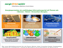 Tablet Screenshot of energiesparmeister.at